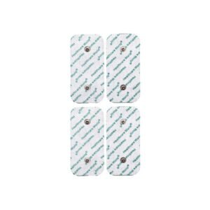 10x5cm Compex Electrode Pads (Set of 4) – Dual Stud Reusable Self-Adhesive Pads