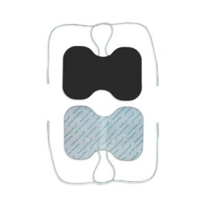 Butterfly-Shaped TENS Electrode Pads (1 Pair) Reusable Self-Adhesive 2mm Pin Electrodes
