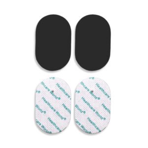 Oval TENS Electrode Pads – Pack of 4 Self-Adhesive Electrodes with 2.2mm Stud Connection