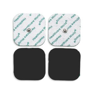 Stud TENS Electrode Pads with 3.5mm Stud Connection – (Pack of 4)
