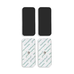 TENS Electrode Pads (5x9cm, 4pcs) – Reusable Self-Adhesive Electrodes with 3.5mm Stud