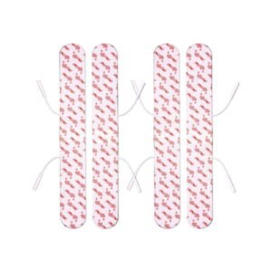 4×33cm Extra-Long TENS Electrode Pads (Pack of 4) Reusable Gel Pads