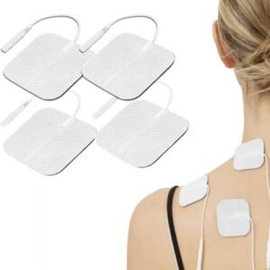 5×5 cm TENS Electrode Pads Pack of 4 Reusable Self Adhesive Electrodes