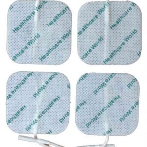 TENS Electrode Pads Square (4pcs) 5cm x 5cm Pre Wired Self-Adhesive Electrodes