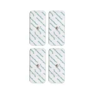 TENS Electrode Pads with Large 3.9mm Stud (Set of 4) – Reusable Self-Adhesive Electrodes