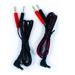 TENS Lead Wires – Replacement Electrode Cables with 2mm Pin & 2.35mm Plug (2 Pack) – Compatible with TENS, EMS, NMES, IF & Electrotherapy Devices "