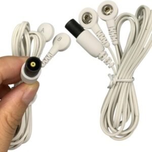 TENS Leads & Electrode Cable for Omron – 2-Snap Electrotherapy Compatible with Max Pain Relief, Pro & Pocket Pain Pro| Healthcare World